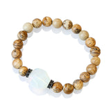 jasper and opal bracelet| maple stone bracelet