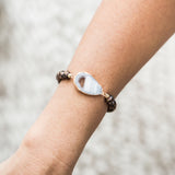 agate pendant bracelet for venus| agate and crystal pendant bracelet