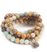 Amazonite mala | Jasper & Amazonite Mala Bracelet