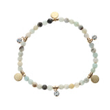 amazonite bead bracelet| amazonite and agate bracelet bead
