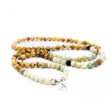 Amazonite mala | Jasper & Amazonite Mala Bracelet
