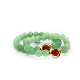 aventurine red agate bracelet | red agate aventurine bracelet