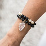 stone and crystal bracelets | crystal and stone stainless steel bracelet