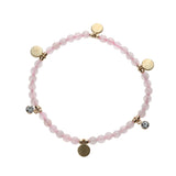 pink quartz and jasper bracelets| pink quartz and jasper pendant bracelets