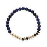 lapis lazuli and agate bracelet| lapis lazuli bracelet|