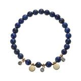 lapis lazuli and agate bracelet| lapis lazuli bracelet|