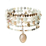 amazonite bead bracelet| amazonite and agate bracelet bead