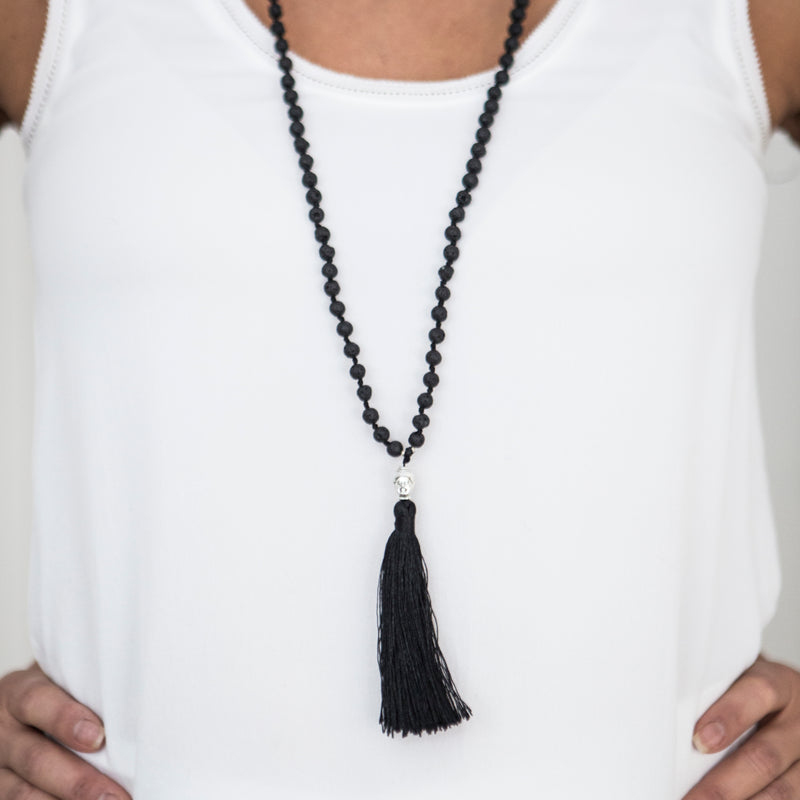 LAVA AROMATHERAPY MALA | Lava stone aromatherapy Mala | Lava stone mala