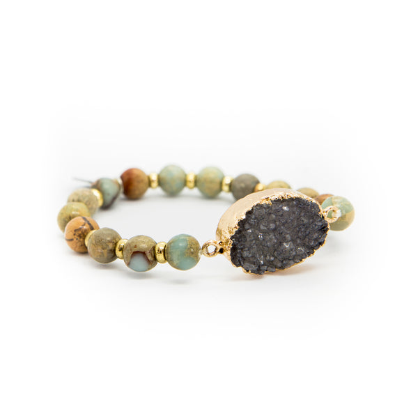 celeste bracelet| celeste druzy bracelet