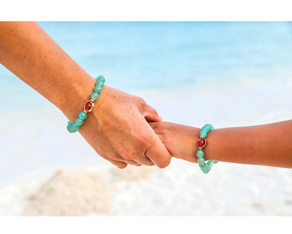 aventurine red agate bracelet | red agate aventurine bracelet