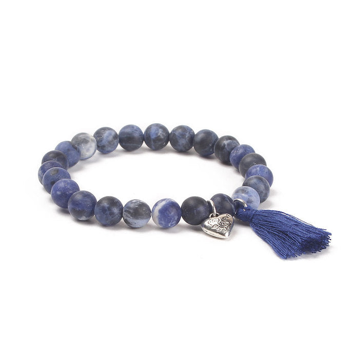 blue color pearl bracelet online